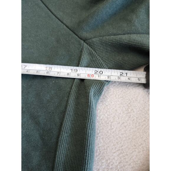 GYMSHARK Women's Cropped Hoodie Sweater Small Green Pull Over - Picture 6 of 7